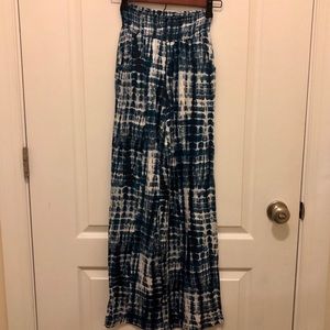 High Waisted Jersey Wide Leg Pant